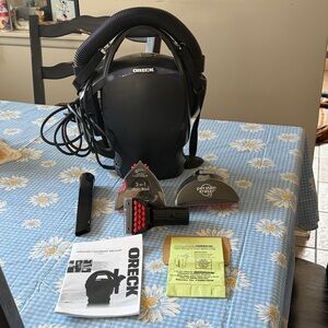 EUC~Oreck Black Handheld Vacuum W/Attachments/Filter Bag & Instruction Manual